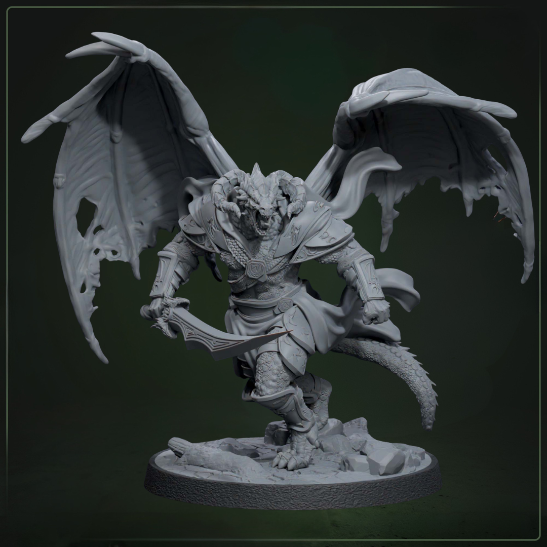 Ascendant Executor Vonnisbrenger D&D miniatuur - meedogenloze immortal flame inquisitor uit Solaris Drakkarum collectie, hoogdetail resin DND miniaturen voor fantasy tabletop RPG van Quest & Craft