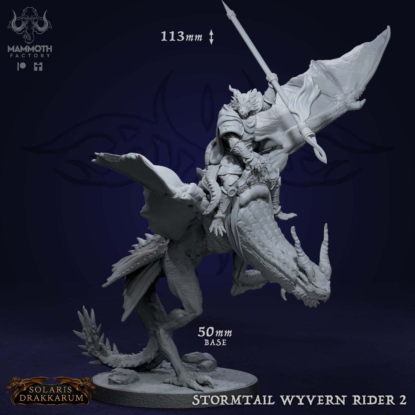 Drakkari Wyvern Riders 2 D&D miniatuur - aerial cavalry met wyvern mount uit drakenridders warband set, fantasy miniaturen voor flying encounters bij Quest & Craft