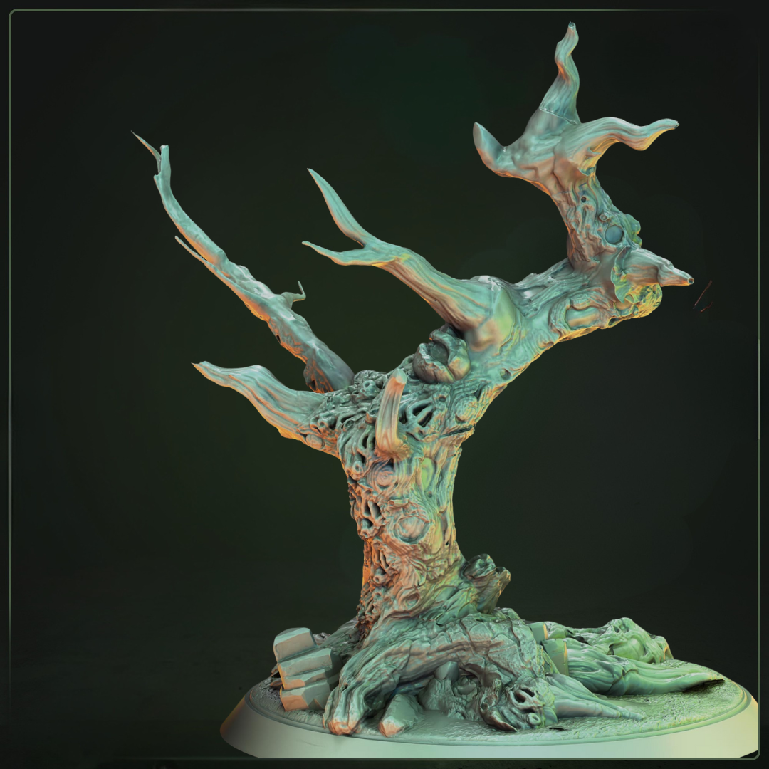 Thorngrove Tree D&D terrein - sinister cursed tree terrain uit 3D Tabletop Terrein collectie, hoogdetail resin scenery voor fantasy tabletop RPG van Quest & Craft