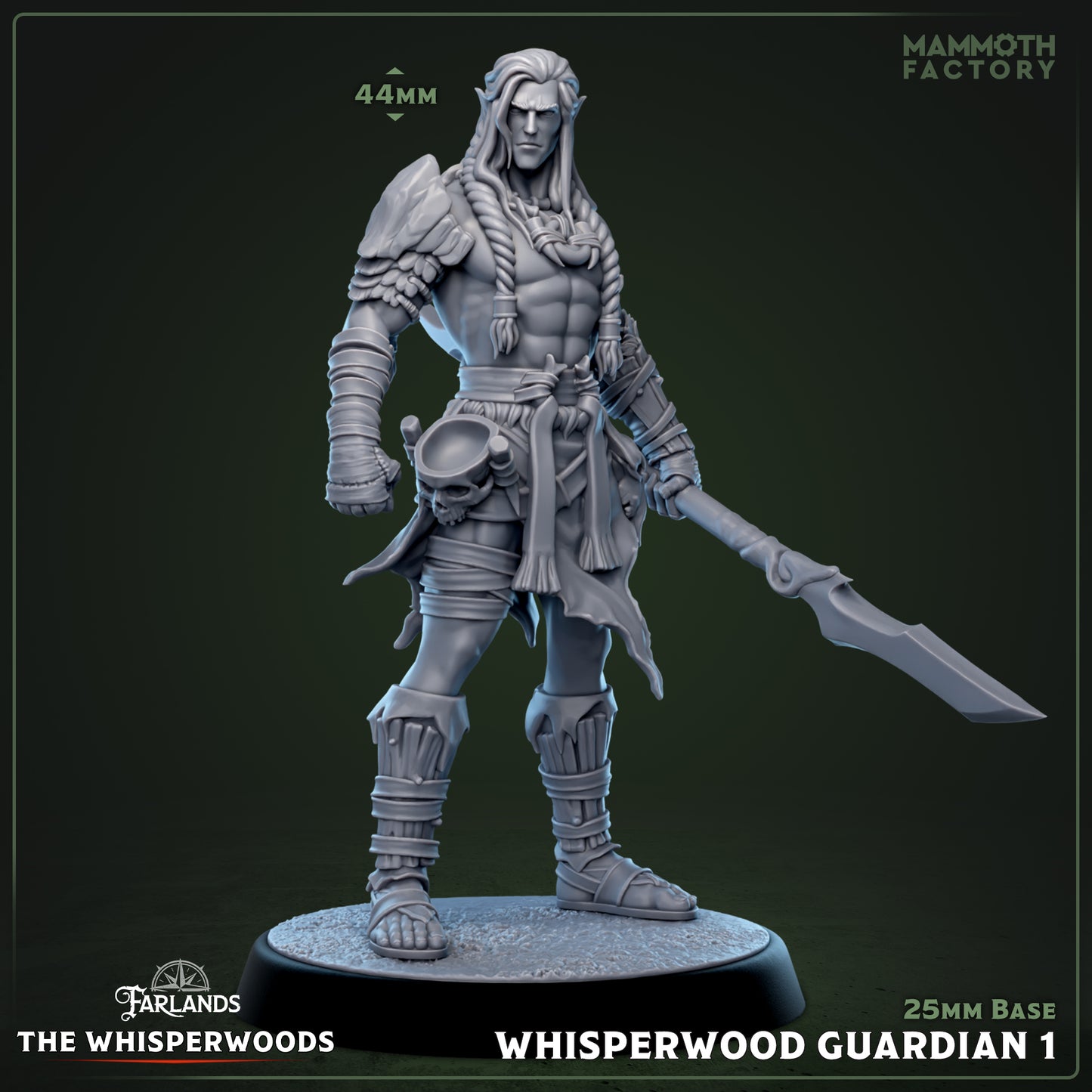 Whisperwood Guardians D&D miniatuur model 1 - The Whisperwoods collectie, hoogdetail resin DND miniaturen voor fantasy tabletop RPG van Quest & Craft