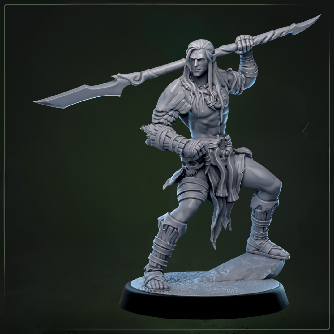Whisperwood Guardians D&D miniatuur model 5 - complete warband wachter uit The Whisperwoods set, Nederlandse kwaliteit Quest & Craft miniaturen nederland voor epische verdediging