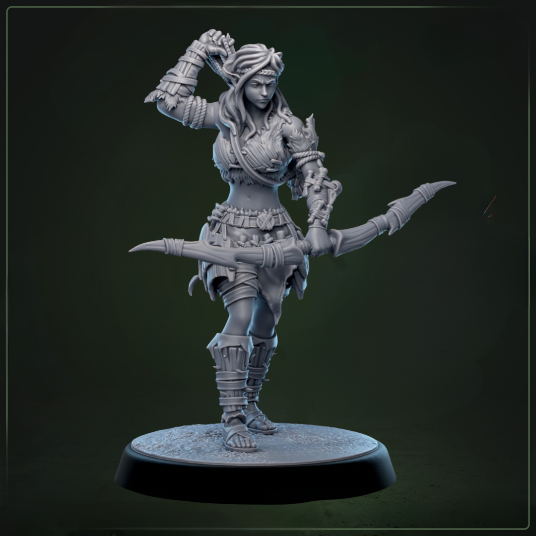 Whisperwood Rangers D&D miniatuur model 5 - complete warband ranger uit The Whisperwoods set, Nederlandse kwaliteit Quest & Craft miniaturen nederland voor tactische encounters