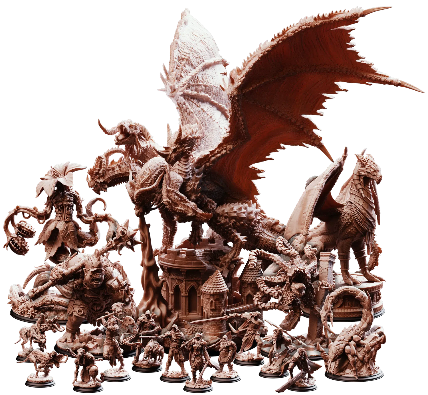 A Wild Hunt D&D miniaturen collectie - epic Tharador campaign met legendary hunters, dragons, beasts en corrupted guardians, premium DND miniaturen fantasy collectie voor TTRPG campaigns uit Nederland bij Quest & Craft