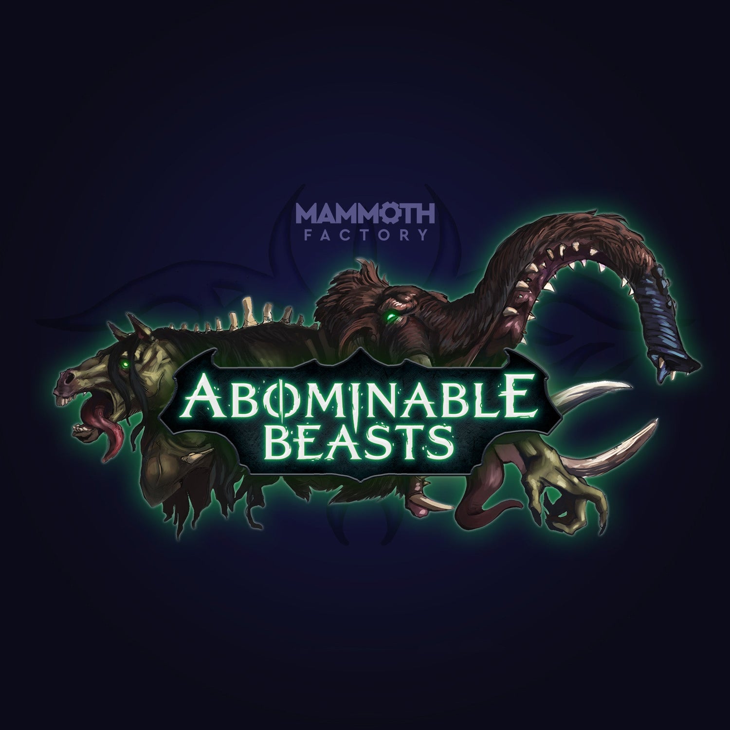 Abominable Beasts D&D miniaturen collectie met Amalgammamoth behemoth, Adult Tarralith Dragon, The Terrible Talang en Mind Drinker - complete horror monsters en tarr-mutaties fantasy miniaturen voor DND en TTRPG dark fantasy campaigns uit Nederland