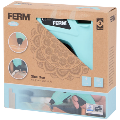 FERM GGM1004 Lijmpistool – 75W voor Hout, Kunststof, Textiel & Meer