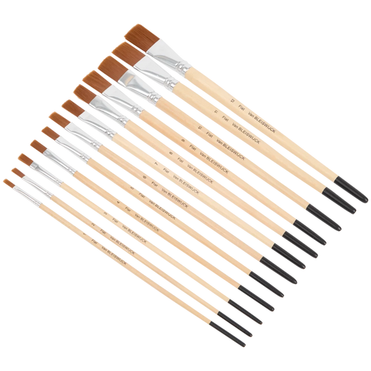 Penselenset – 12-delig | Rond of Plat