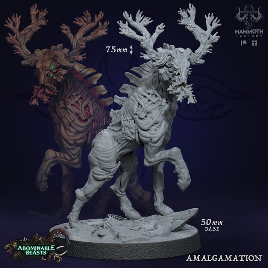 The Amalgamation Fleshconstruct D&D miniatuur - gruwelijke horror construct uit Abominable Beasts collectie, hoogdetail resin DND miniaturen voor fantasy tabletop RPG van Quest & Craft
