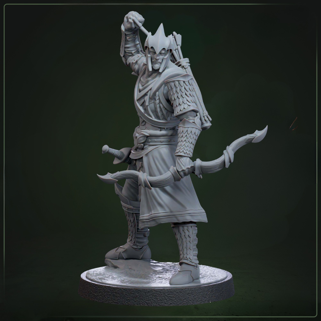 Auxiliar Archer 3 D&D miniatuur - tactische boogschutter uit Draconic Legion collectie, TTRPG miniaturen voor Dungeons & Dragons van Quest & Craft
