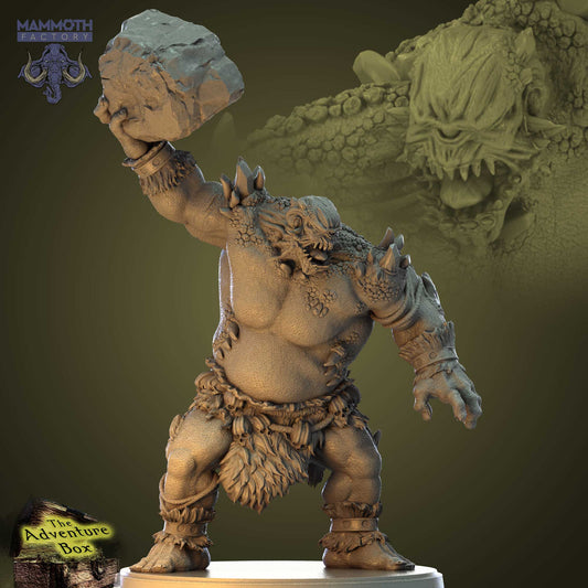Cyclops Brute D&D miniatuur - primitieve eénogige reus boss monster, hoogdetail resin DND miniaturen voor fantasy tabletop RPG van Quest & Craft
