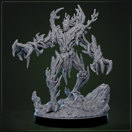 Deathroot Warden 1 D&D miniatuur - imposante boomachtige boss monster uit The Whisperwoods collectie, hoogdetail resin DND miniaturen voor fantasy tabletop RPG campaigns. Quest & Craft