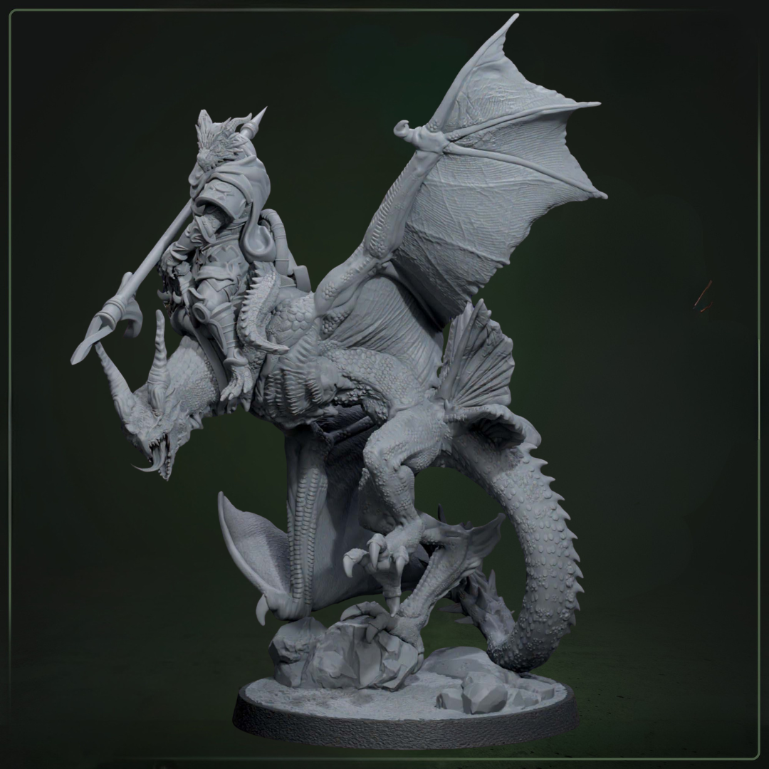 Drakkari Wyvern Riders 3 D&D miniatuur - complete drakenridders warband uit Solaris Drakkarum collectie, Nederlandse kwaliteit Quest & Craft miniaturen nederland voor luchtgevecht encounters
