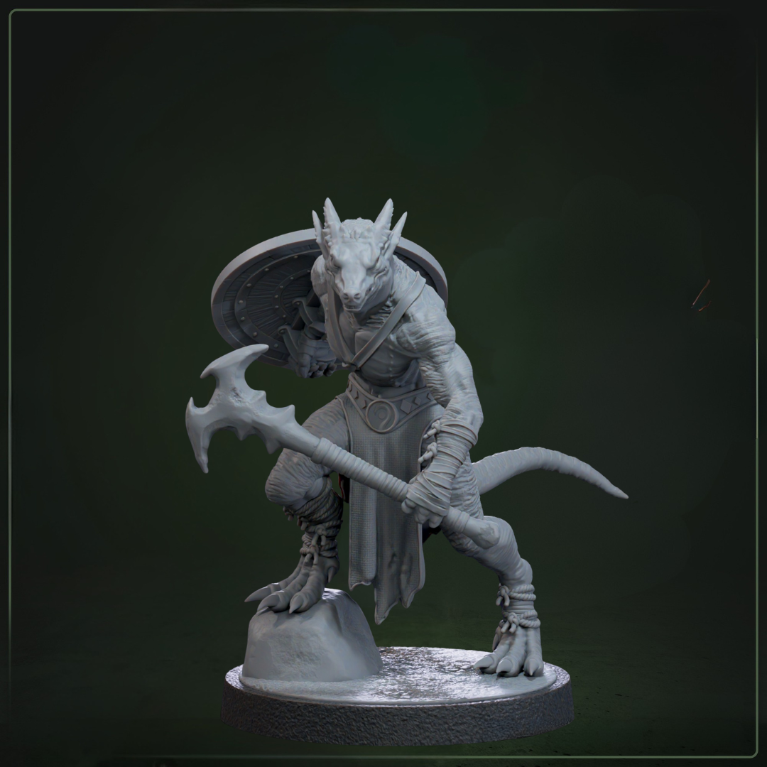 Drakkling Scout 1 D&D miniatuur - sluwe drakkling scout uit Drakklings of Dragons Keep warband, hoogdetail resin DND miniaturen voor fantasy tabletop RPG van Quest & Craft

