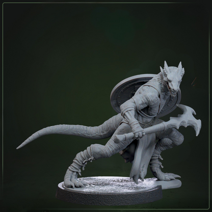 Drakkling Scout 3 D&D miniatuur - tactische drakkling uit Dragons Keep collectie, TTRPG miniaturen voor Dungeons & Dragons van Quest & Craft
