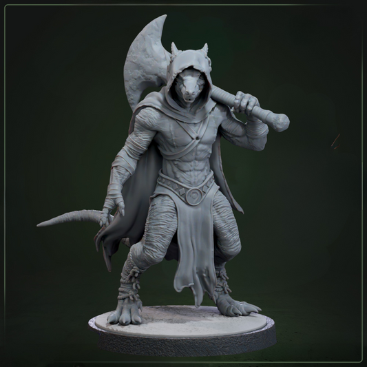 Drakkling Scout 8 Throq D&D miniatuur - drakkling leider uit complete scout warband, Nederlandse kwaliteit Quest & Craft miniaturen nederland voor stealth encounters
