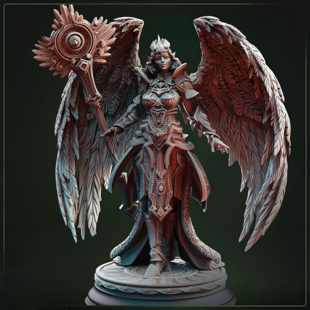 Elysia Maiden of Namneri D&D miniatuur - elegante mystieke maiden met natuurlijke magie uit Feet First Into Hell campagne, premium DND miniaturen fantasy karakter voor TTRPG roleplay uit Nederland bij Quest & Craft