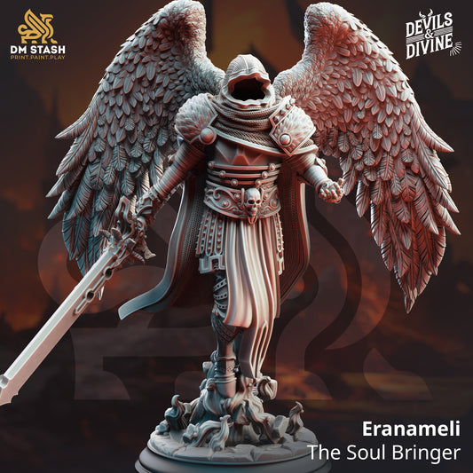 Eranameli The Soul Bringer D&D miniatuur - mysterieuze necromancer met zielen manipulatie krachten uit Feet First Into Hell campagne, premium DND miniaturen fantasy boss voor TTRPG encounters uit Nederland bij Quest & Craft
