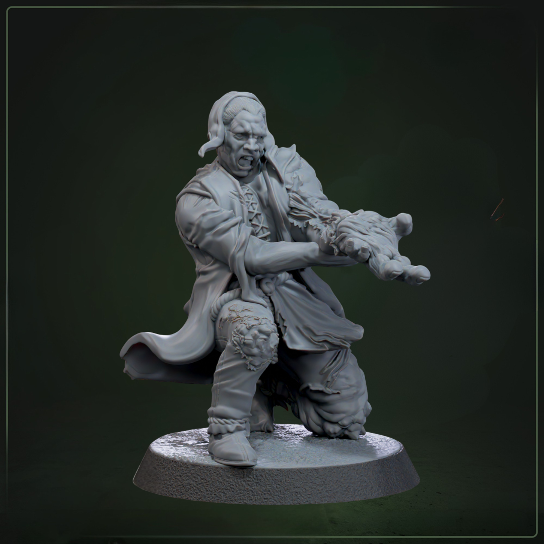 Fell Wanderer3 Warband Verdoemde Bosgeesten D&D miniaturen - angstaanjagende corrupted nature spirits met misty tendrils, premium DND miniaturen fantasy horror warband voor TTRPG campaigns uit Nederland bij Quest & Craft