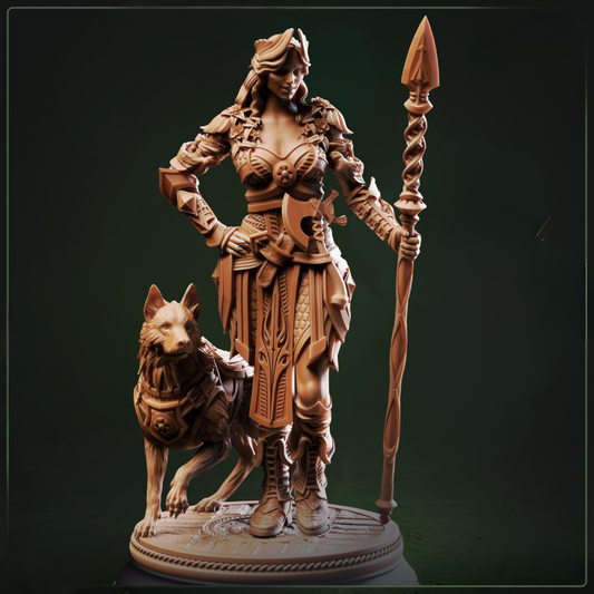 Frøya Maiden of Life D&D miniatuur - liefdevolle divine healer met life symbols uit Shadow over Nordheim collectie, premium DND miniaturen fantasy goddess voor TTRPG healing encounters uit Nederland bij Quest & Craft