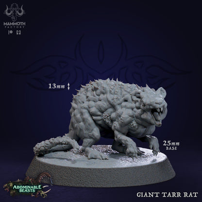Tarr Rat D&D miniatuur - complete gecorrumpeerde dieren warband uit Abominable Beasts set, Nederlandse kwaliteit Quest & Craft miniaturen nederland voor Tarr corruption encounters
