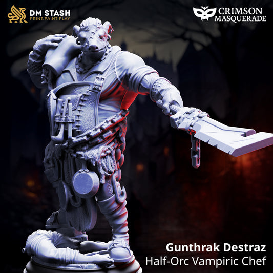 Gunthrak Destraz The Oathless Paladin - Premium D&D Miniatuur