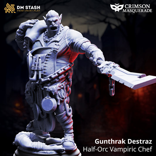 Gunthrak Destraz The Oathless Paladin - Premium D&D Miniatuur