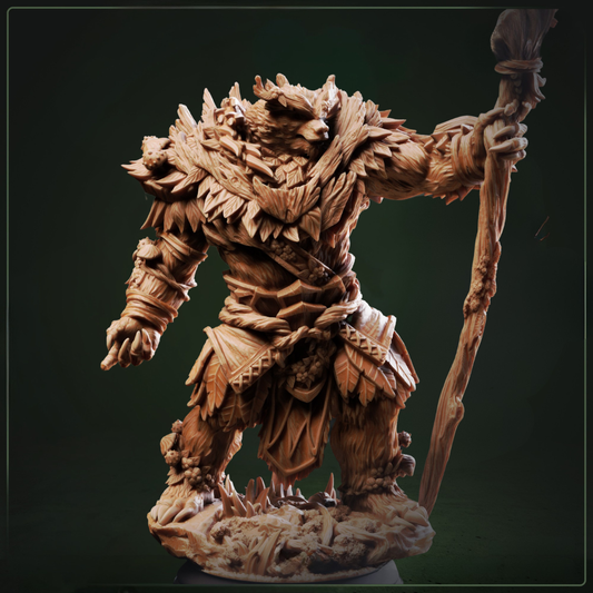 Hvitabjörn Druid of the White Tundra D&D miniatuur - wijze arctic druid met frost-covered robes uit Shadow over Nordheim collectie, premium DND miniaturen fantasy nature guardian voor TTRPG wilderness campaigns uit Nederland bij Quest & Craft