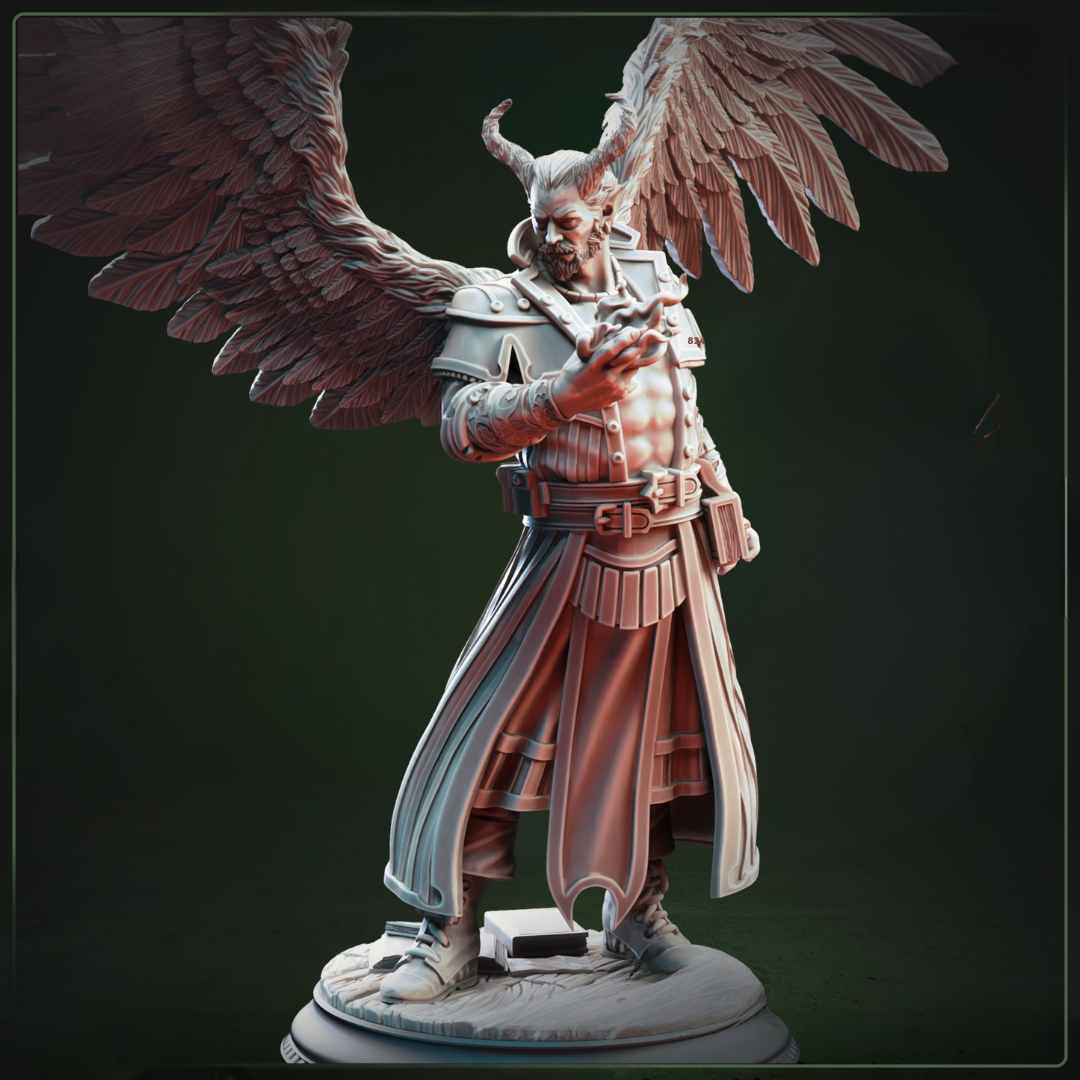 Istar the Redeemer Nosmeni Divine Soul D&D miniatuur - inspirerende divine soul met redemptive krachten uit Feet First Into Hell campagne, premium DND miniaturen fantasy spiritual guide voor TTRPG redemption encounters uit Nederland bij Quest & Craft