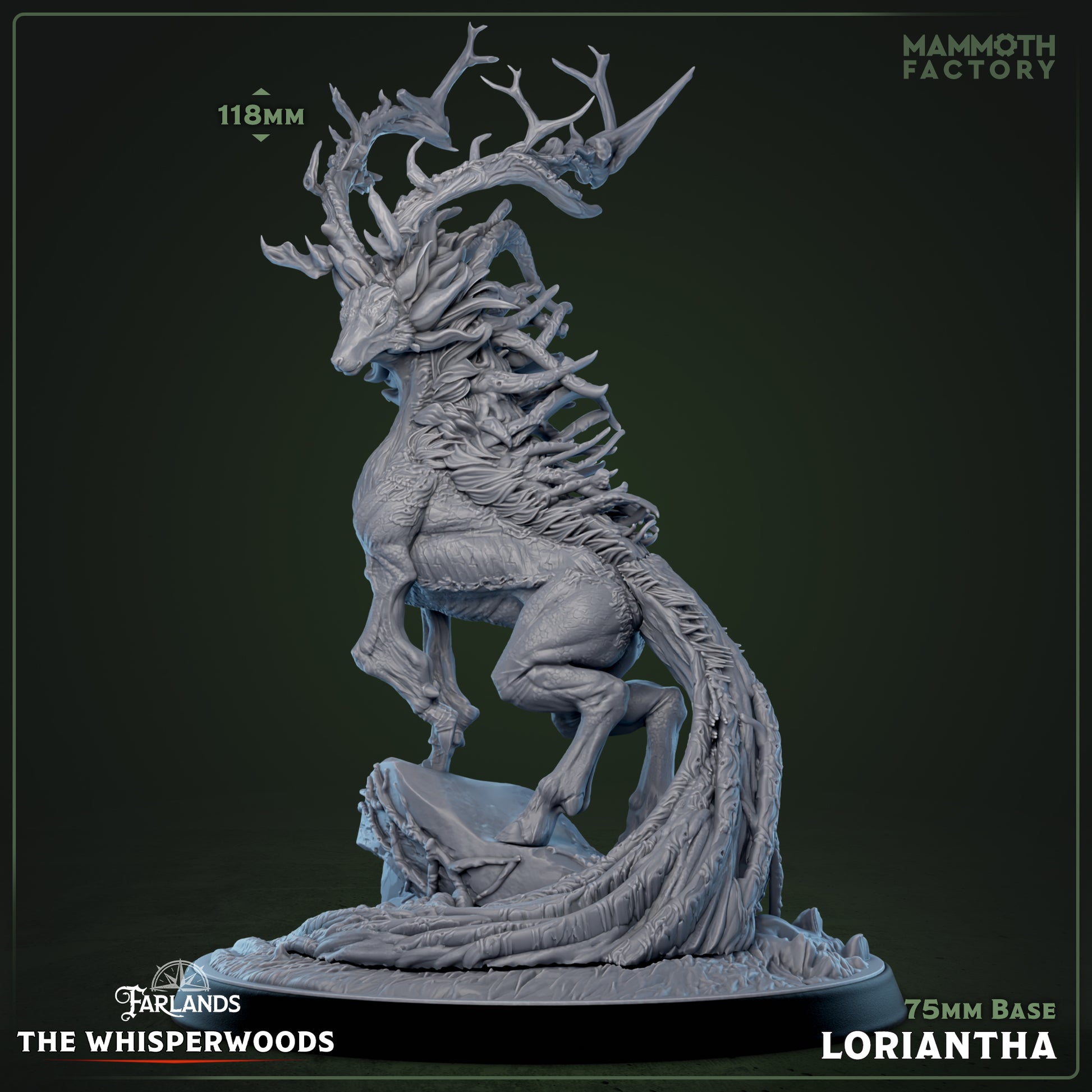 Loriantha D&D miniatuur - legendarische bosgeest boss monster uit The Whisperwoods collectie, hoogdetail resin DND miniaturen voor fantasy tabletop RPG van Quest & Craft