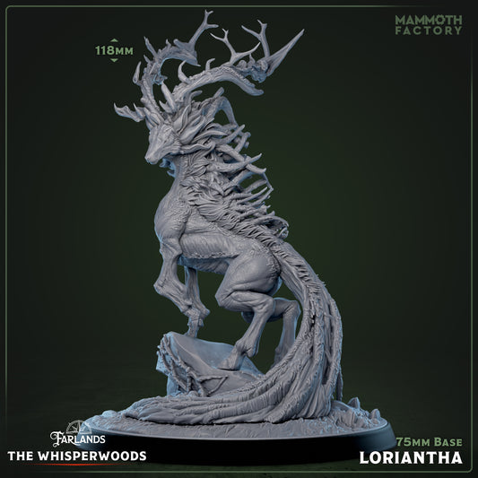 Loriantha D&D miniatuur - legendarische bosgeest boss monster uit The Whisperwoods collectie, hoogdetail resin DND miniaturen voor fantasy tabletop RPG van Quest & Craft