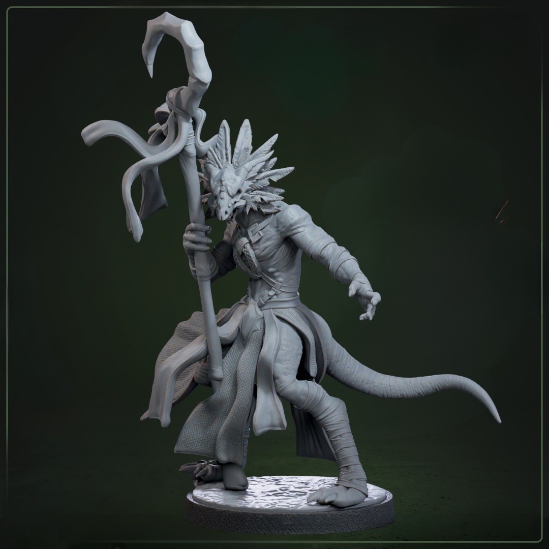 Maraak Drakkling Sparkcaster D&D miniatuur - magische drakkling spellcaster uit Drakklings of Dragons Keep collectie, hoogdetail resin DND miniaturen voor fantasy tabletop RPG van Quest & Craft
