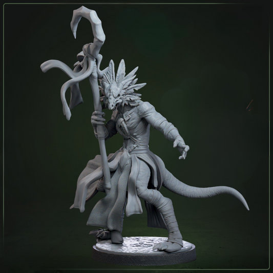 Maraak Drakkling Sparkcaster D&D miniatuur - magische drakkling spellcaster uit Drakklings of Dragons Keep collectie, hoogdetail resin DND miniaturen voor fantasy tabletop RPG van Quest & Craft

