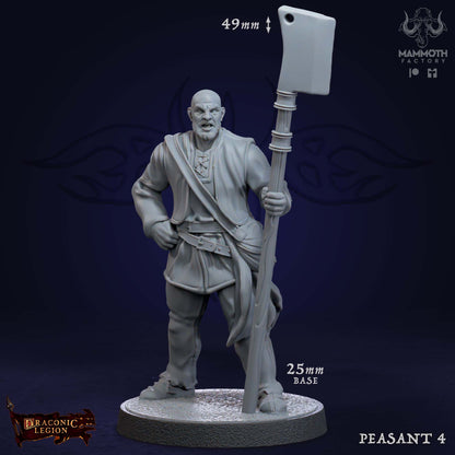 Peasants Warband Dorpsbewoners - D&D Miniaturen 5 Modellen NPC Villagers uit Abominable Beasts