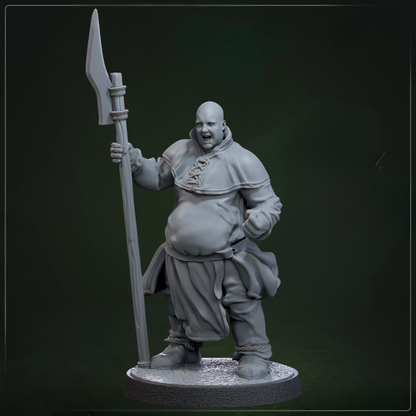 Peasant 1 D&D miniatuur - authentieke dorpsbewoner uit Abominable Beasts warband, hoogdetail resin DND miniaturen voor fantasy tabletop RPG van Quest & Craft
