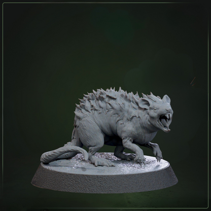 Rat normal D&D miniatuur - normale rat uit Tarr Animals collectie, TTRPG miniaturen voor Dungeons & Dragons van Quest & Craft
