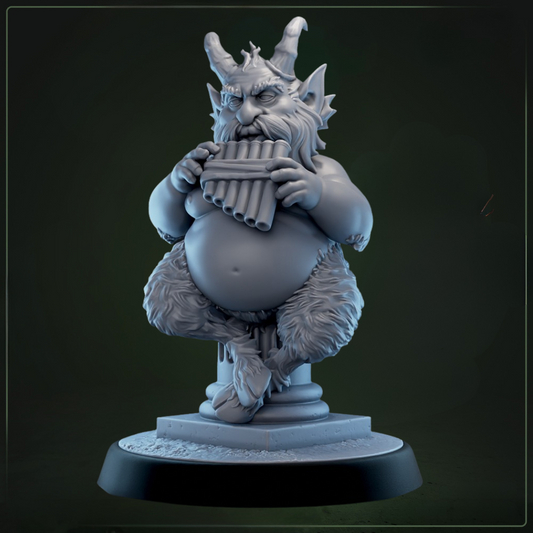 Satyrs of Veto 1 D&D miniatuur - palmfluit in hand-mythologische satyr warband model uit Eulyssian Odyssey collectie, hoogdetail resin DND miniaturen voor fantasy tabletop RPG van Quest & Craft
