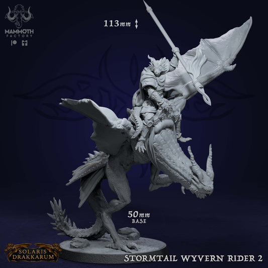 Drakkari Wyvern Riders 2 D&D miniatuur - aerial cavalry met wyvern mount uit drakenridders warband set, fantasy miniaturen voor flying encounters bij Quest & Craft
