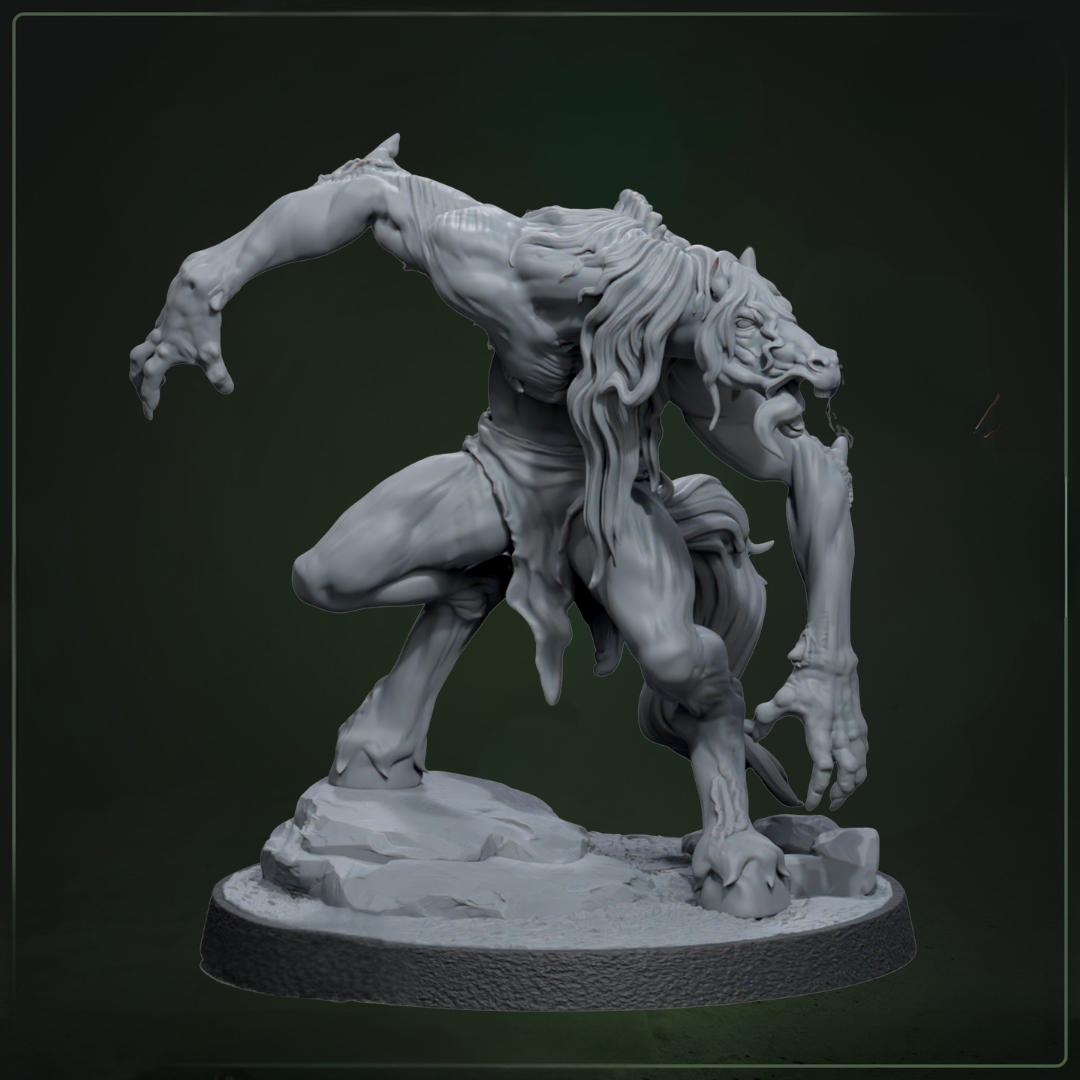 The Terrible Talang D&D miniatuur - afwijkende tarr corrupted beast uit Abominable Beasts collectie, hoogdetail resin DND miniaturen voor fantasy tabletop RPG van Quest & Craft
