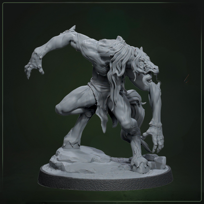 The Terrible Talang D&D miniatuur - afwijkende tarr corrupted beast uit Abominable Beasts collectie, hoogdetail resin DND miniaturen voor fantasy tabletop RPG van Quest & Craft
