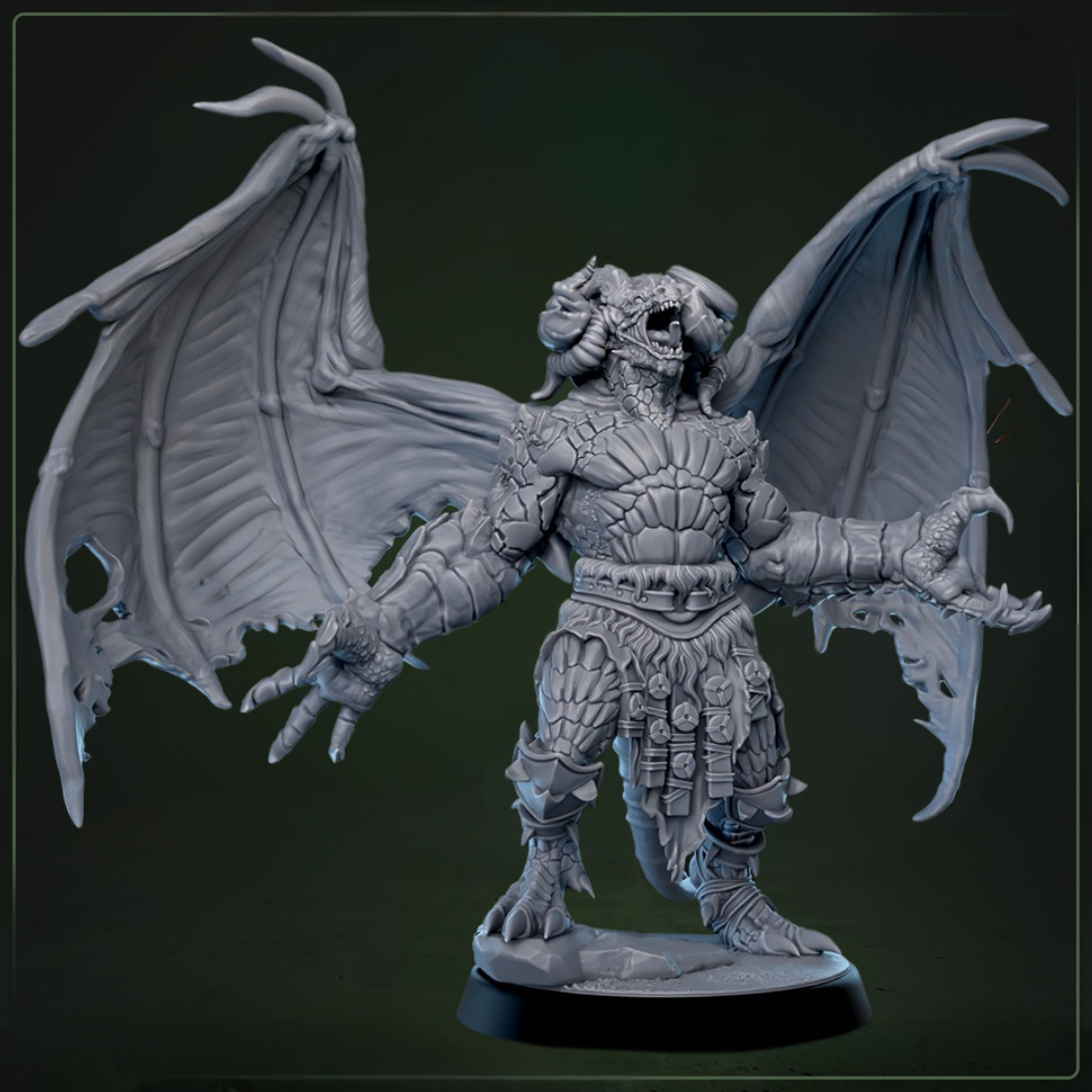 Vrakkian Ritescarred D&D miniatuur model 4 - rituele mutant met duistere transformaties uit warband collectie, DND miniaturen voor tabletop RPG bij Quest & Craft
