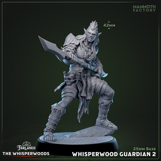 Whisperwood Guardians D&D miniatuur model 2 - mystieke bosbeschermer uit warband set, fantasy miniaturen voor heilige encounters bij Quest & Craft
